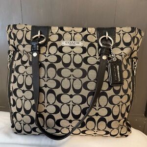 Vintage Coach Gallery Signature NS Zip Tote